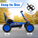 Go Kart for Kids 4 Wheel with Steering Handlebars and Adjustable Seat by LJGDeals