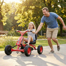 Go Kart for Kids 4 Wheel with Steering Handlebars and Adjustable Seat by LJGDeals