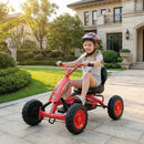 Go Kart for Kids 4 Wheel with Steering Handlebars and Adjustable Seat by LJGDeals