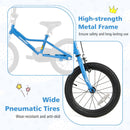 16 Inch Kids Bike Navy with Helmet Protective Set by LJGDeals