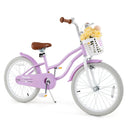 20 Inch Kids Bike with Helmet Protective Set Purple by LJGDeals