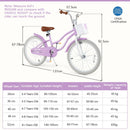 20 Inch Kids Bike with Helmet Protective Set Purple by LJGDeals