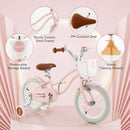 12 Inch Kids Bike with Helmet Protective Set Pink