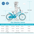 18 Inch Kids Bike with Helmet Protective Set Blue