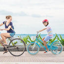 18 Inch Kids Bike with Helmet Protective Set Blue by LJGDeals