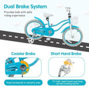 18 Inch Kids Bike with Helmet Protective Set Blue by LJGDeals