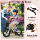 12 Inch Kids Bike with Helmet Protective Set Black & Pink by LJGDeals