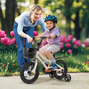 12 Inch Kids Bike with Helmet Protective Set Black & Pink by LJGDeals