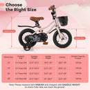 12 Inch Kids Bike with Helmet Protective Set Black & Pink by LJGDeals