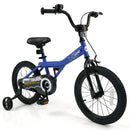 16 Inch Kids Bike with Helmet Protective Set Dark Blue by LJGDeals