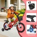14 Inch Kids Bike Red with Pink Helmet Protective Set