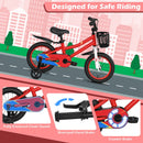 14 Inch Kids Bike Red with Pink Helmet Protective Set