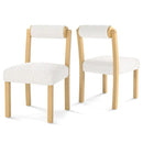 3-Piece Modern Dining Room Set: Wooden Dining Chairs + Bamboo Sideboard Cabinet + Tall Storage Cabinet by LJGDeals