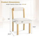 3-Piece Modern Dining Room Set: Wooden Dining Chairs + Bamboo Sideboard Cabinet + Tall Storage Cabinet by LJGDeals