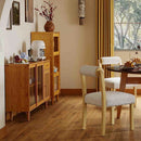 3-Piece Modern Dining Room Set: Wooden Dining Chairs + Bamboo Sideboard Cabinet + Tall Storage Cabinet by LJGDeals