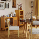 3-Piece Modern Dining Room Set: Wooden Dining Chairs + Bamboo Sideboard Cabinet + Tall Storage Cabinet by LJGDeals