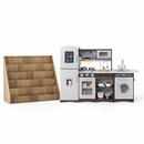 Kids Toy Storage & Pretend Play Kitchen Bundle by LJGDeals