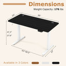 Electric Standing Desk Height Adjustable with 3 Memory Heights Black