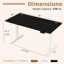 Electric Standing Desk Height Adjustable with 3 Memory Heights Black by LJGDeals