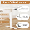 Electric Standing Desk Height Adjustable with 3 Memory Heights White by LJGDeals