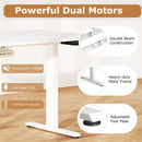 Electric Standing Desk Height Adjustable with 3 Memory Heights White by LJGDeals