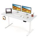Electric Standing Desk Height Adjustable with 3 Memory Heights White by LJGDeals