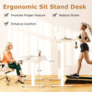 Electric Standing Desk Height Adjustable with 3 Memory Heights White by LJGDeals