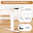 Electric Standing Desk Height Adjustable with 3 Memory Heights White