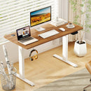 Electric Standing Desk Height Adjustable with 3 Memory Heights Walnut by LJGDeals