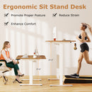 Electric Standing Desk Height Adjustable with 3 Memory Heights Walnut