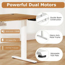 Electric Standing Desk Height Adjustable with 3 Memory Heights Walnut by LJGDeals