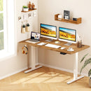 Electric Standing Desk Height Adjustable with 3 Memory Heights Walnut by LJGDeals