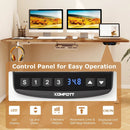 Electric Standing Desk Height Adjustable with 3 Memory Heights Walnut by LJGDeals