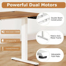 Electric Standing Desk Height Adjustable with 3 Memory Heights Walnut by LJGDeals