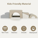 7-Piece Soft Foam Toddler Climbing Blocks Set PU Leather for 1+ Year Old by LJGDeals