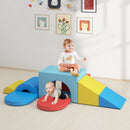 7-Piece Soft Foam Toddler Climbing Blocks Set PU Leather for 1+ Year Old by LJGDeals
