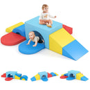 7-Piece Soft Foam Toddler Climbing Blocks Set PU Leather for 1+ Year Old by LJGDeals