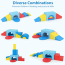 7-Piece Soft Foam Toddler Climbing Blocks Set PU Leather for 1+ Year Old