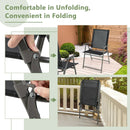 5-Piece Foldable Outdoor Dining Set for Backyard Garden Deck by LJGDeals
