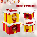 Cat Furniture Set with 58 Inch Tall Cat Tree Tower and 2 Gift Box Shaped Cute Christmas Cat House by LJGDeals