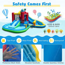 Inflatable Water Park with Splash Pool 50 Ocean Balls and 750W Blower by LJGDeals