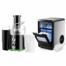 Countertop Nugget Ice Maker and Powerful Fruit Vegetable Juicer Combo for Refreshing Beverages by LJGDeals