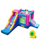 Inflatable Bounce House with Slides and Basketball Hoop (with 680W Blower) by LJGDeals