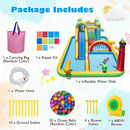 Inflatable Water Slide with Jumping Area and Climbing Wall(with 680W Blower) by LJGDeals