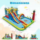 Inflatable Water Slide with Jumping Area and Climbing Wall(with 680W Blower) by LJGDeals