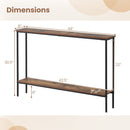 Entryway Set with 44 Inch Console Table 5-Tier Corner Hall Tree and Waiting Room Bench