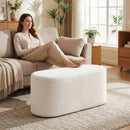 Upholstered Ottoman Bench with High-Density Sponge-Beige by LJGDeals