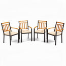 63 Inch Outdoor Dining Table & Set of 4 Patio Dining Chairs