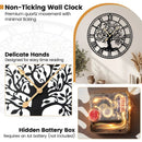 Large Wall Clock 27 Inch Tree of Life Big Metal Wall Clock-Black by LJGDeals