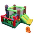 Kids Castle Slide Bouncer with 750W Blower and Dual Slides by LJGDeals